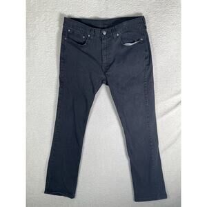 Levis 514 Jeans Mens 36x32 Faded Black Slim Straight Leg Preppy Emo Skater